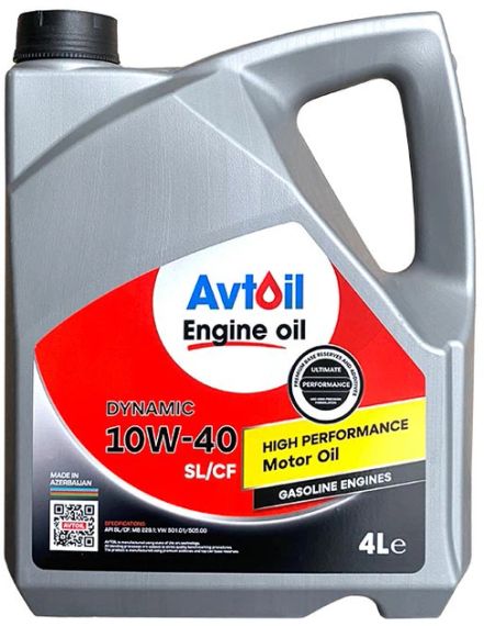 Моторна олива Avtoil Dynamic 10w40 SL/CF 4л