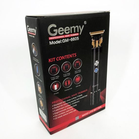 Машинка-триммер 3 в 1 для стрижки волос GEEMY, Машинка для стрижки волос домашняя GU-65 | Зображення 7