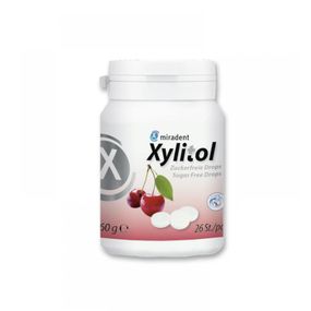 Льодяники з ксилітом Miradent Xylitol Drops, вишня (26шт) в тубі