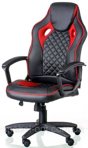 Офисное кресло Mezzo black - red, Tilt с регулировкой качания под вес пользователя