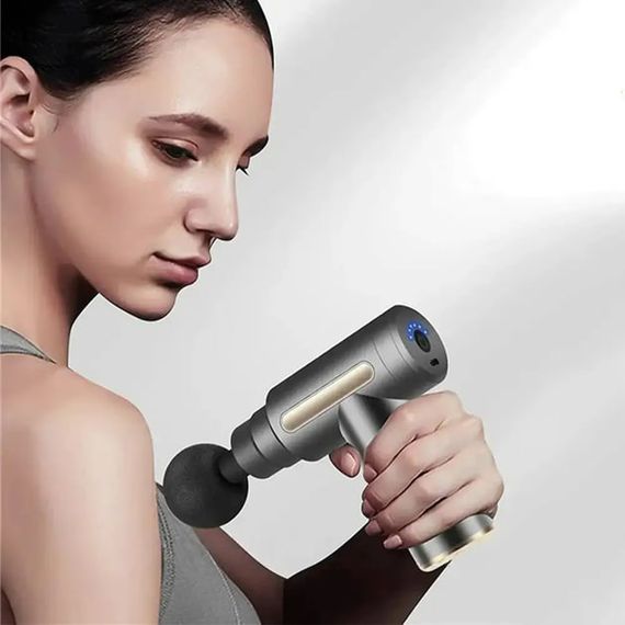 Перкуссионный массажер для шеи головы и ног Massage Gun XL-1011 • Электрический массажный пистолет | Зображення 2