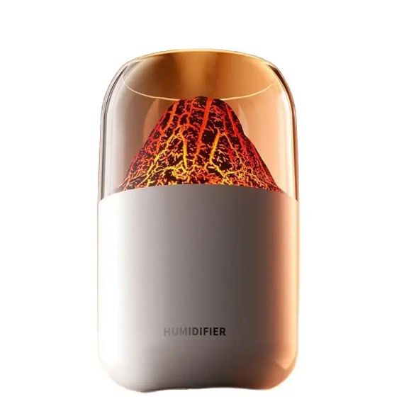 Нічний світильник-зволожувач JSQ-2, аромадіфузор, дизайн "вулкан" | Зображення 1