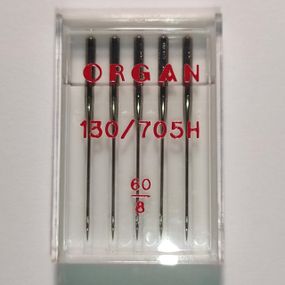 Иглы швейные универсальные ORGAN № 90 пластиковый бокс 5 штук для бытовых швейных машин (6527)