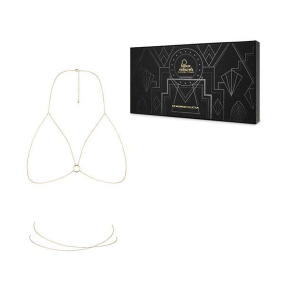 Ланцюжок-портупея Bijoux Indiscrets Magnifique Bra Chain - Gold | Зображення 3