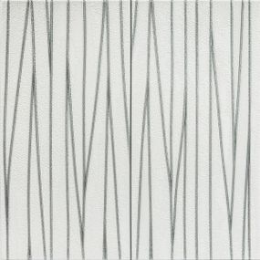 Самоклеюча 3D панель 700х700х5мм Срібні стрічки (441) SW-00001185