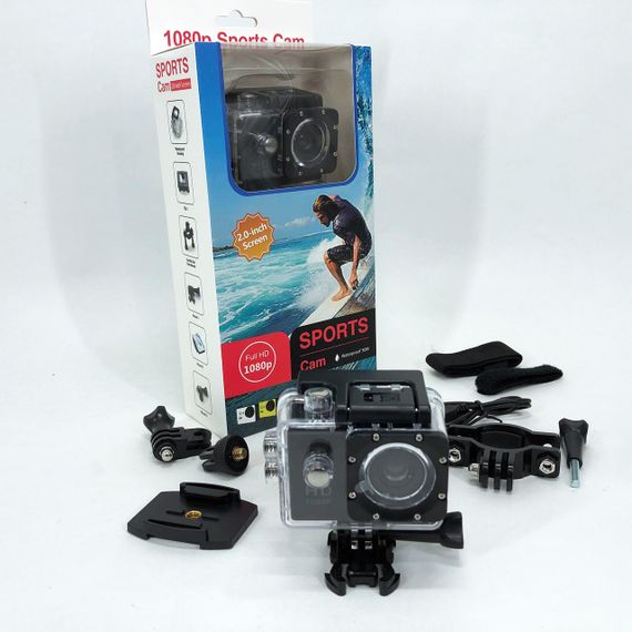 Экшн камера DVR SPORT A7, Камера gopro водонепроницаемая, Камера гоупро, Камера на голову налобная | Зображення 7