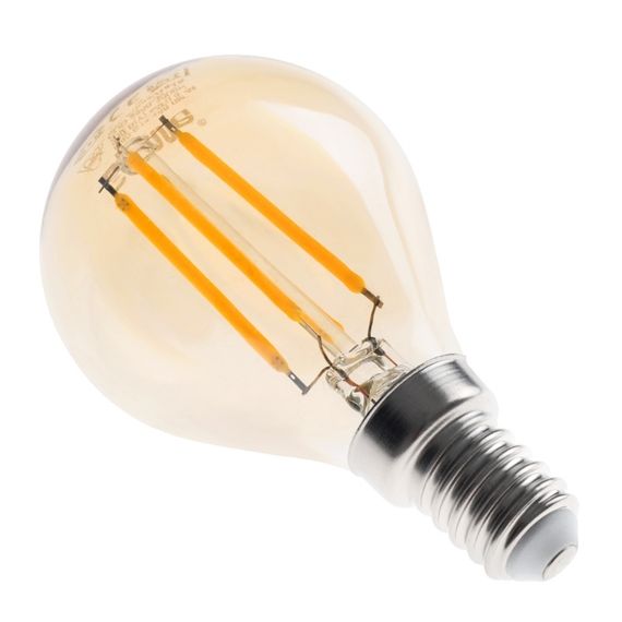 Лампа светодиодная LED 4W E14 COG WW G45 Amber 220V | Зображення 4