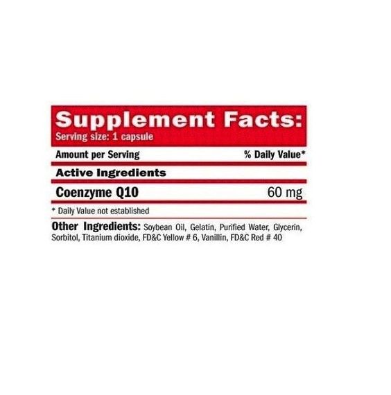 Коензим для спорту Amix Nutrition Coenzyme Q10 60 mg 100 Softgels | Зображення 1