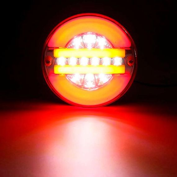 Ліхтар LED задній "Гамбургер" круглий 12В-24В 140х40 мм 5.5" | Зображення 2