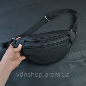 Шкіряна сумка бананка на груди, Сумка бананка для походів Чоловіча для щоденного носіння VE-23