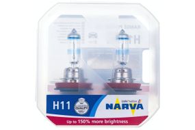 481012100 NARVA Лампа H11 12V 55W (+150%) (2 шт.) RANGE POWER 150