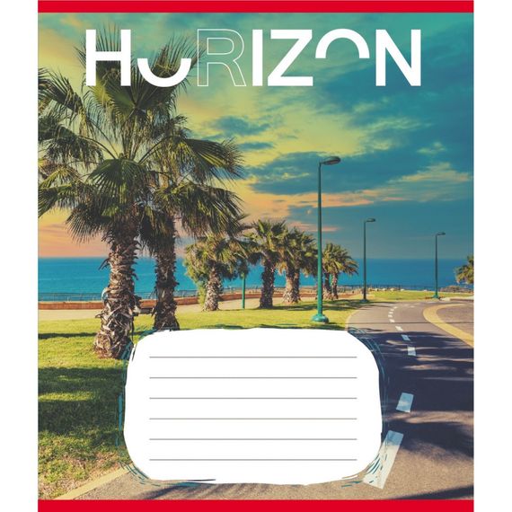 Зошит загальний "Горизонт" 096-640014L-1 в лінію, 96 аркушів