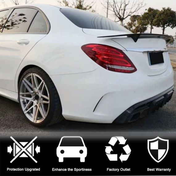 Спойлер V4 (для SD, Карбон) для Mercedes CLS C218 2011-2018 рр | Зображення 1