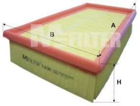 Фільтр повітряний RENAULT Megane (вир-во M-filter) MFILTER K498 на RENAULT MEGANE II (BM0/1_, CM0/1_)