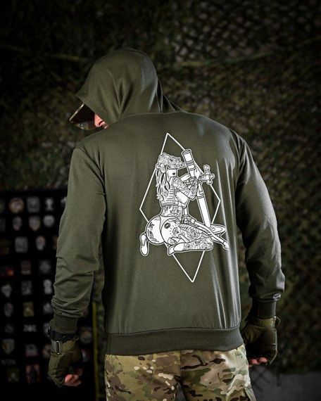 Тактична худі MAKLIN міномет олива ДЛ7061