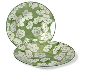 Тарілка супова SNT Спрінг сад 717717-10 21 см зелена