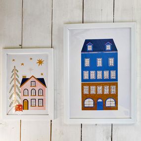 Постер в рамке Дом 21x30 см (A4)