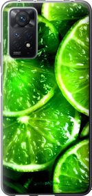 Чохол на Xiaomi Redmi Note 11 Pro Зелені часточки лимона "852u-2512-2448"