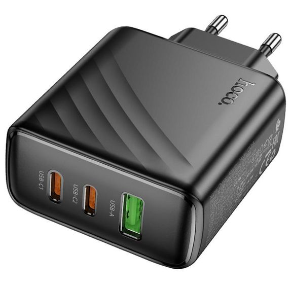 СЗУ Hoco CS26A Article PD45W (1USB-A/2C) Black | Зображення 1