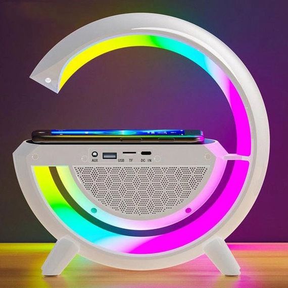 Настільний нічник з колонкою та бездротовою зарядкою XPRO BT-3401 (47069-BT-3401_294) | Зображення 8