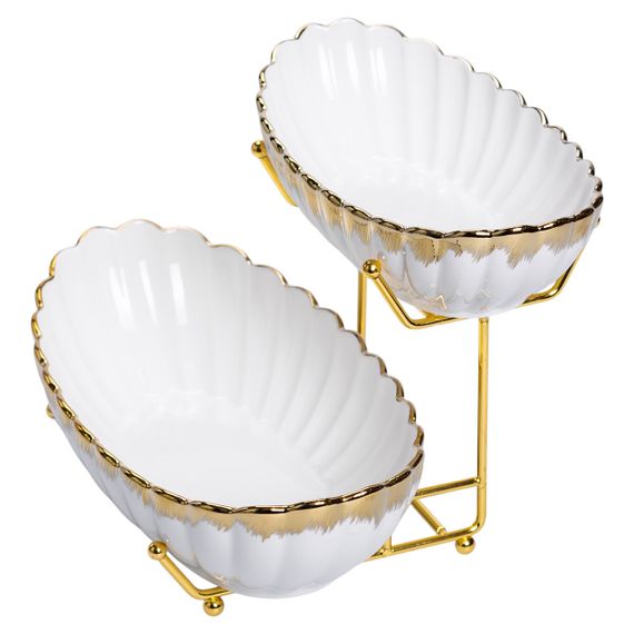 Фруктовниця на 2 яруси для закусок 29×25×20 (см) HP-26-5 | Зображення 4