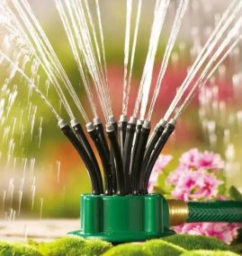 Розумна система поливу Multifunctional Water Sprinkler розпилювач дощувач для поливу газону на 360 градусів
