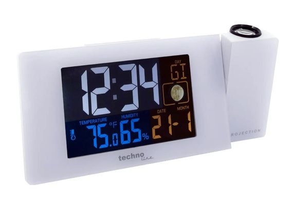 Годинник проекційний Technoline WT537 White (WT537) (DAS301197)