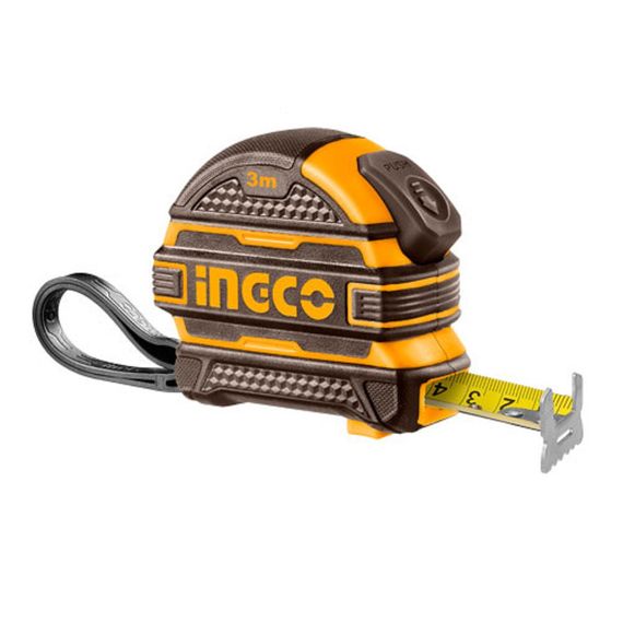 Рулетка 3 м х 16 мм автостоп INGCO (HSMT08316-1)