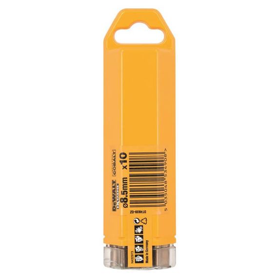 Свердло по металу 8,5мм EXTREME INDUSTRIAL COBALT 10шт DeWALT DT4939