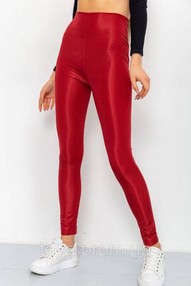 Лосини жіночі з біфлексу колір бордовий розмір XL FA_003986