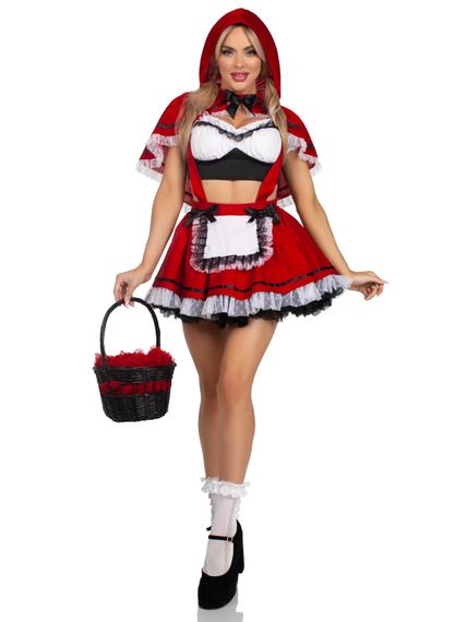 Костюм Красной Шапочки Leg Avenue Flirty Miss Red Top and Skirt S | Зображення 3