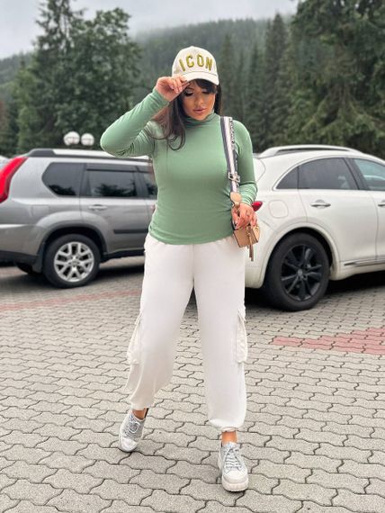 Женская теплая водолазка на термо флисе Ri291 цвет светло-зеленый, размер 48/52 | Зображення 1