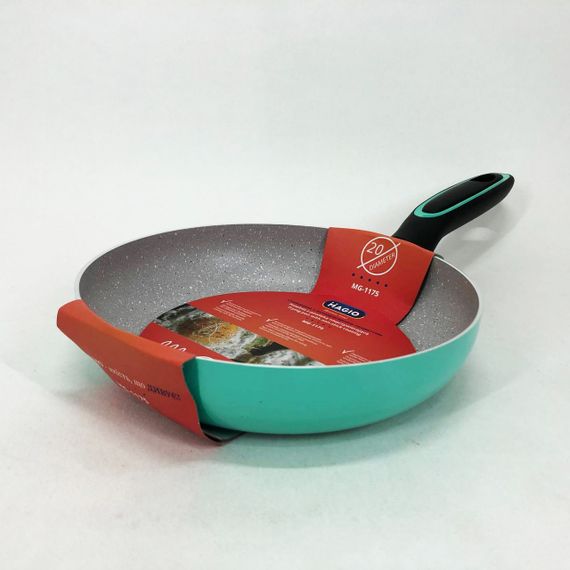 Сковорода Magio MG-1175 з мармуровим антипригарним покриттям 20 см, антипригарна сковорода | Зображення 3