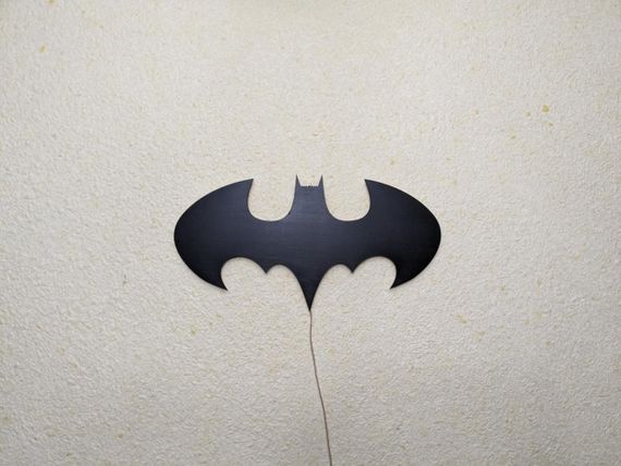 Панно декоративная картина на стену Бэтмен LED 16 цветов пульт 500х260 acr-p000150 | Зображення 7