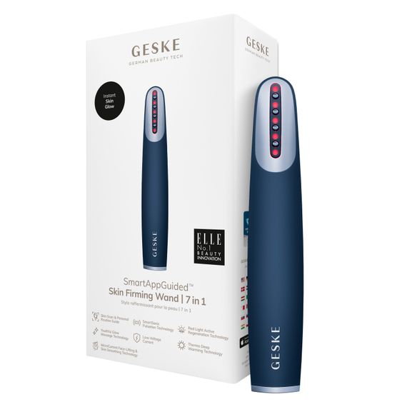 Пристрій для зміцнення і тонізації шкіри обличчя GESKE Skin Firming Wand 7в1 starlight, Синій