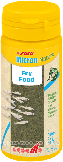 Стартовий корм для мальків Sera Micron Nature 50 мл 25 г
