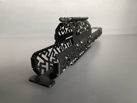 Цівка для АК-47, АК-74, АКС, АКМ подовжена сумісна з обважуванням з металу Чорне | Зображення 2