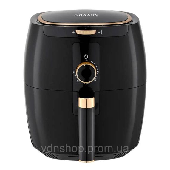 Аерогриль-фрітюрниця Sokany SK-8027 на 6.5 літрів 1300 Вт чорна