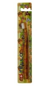 Дитяча зубна щітка Tello Kids 10400 Mega Soft (від 0 до 5 років), помаранчева