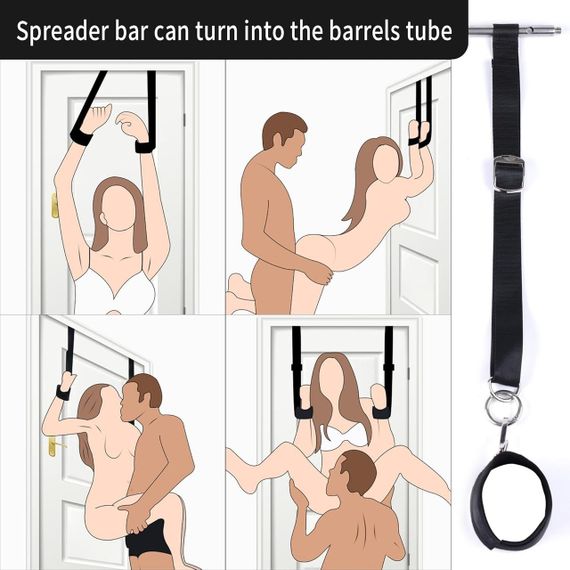 БДСМ-набір LOCKINK YEAHWOW Door Swing & Leg Spreader Bondage set Sex Aura | Зображення 2