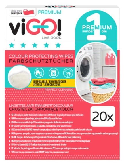 Серветки для прання VIGO Color Protection (20 штук)