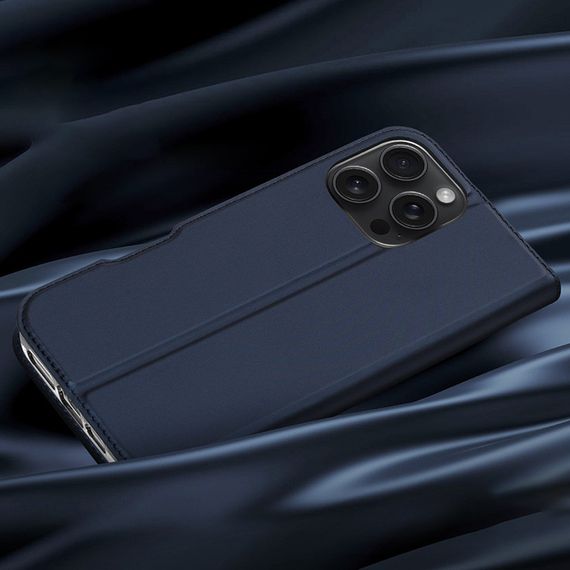 Чохол-книжка Dux Ducis з кишенею для візиток для Apple iPhone 16 Pro Max (6.9") Синій | Зображення 4