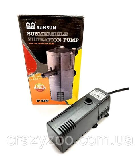 Внутрішній фільтр для акваріуму SunSun JP-032F 5 Вт 350 л/год до 50 л