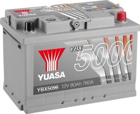 Аккумулятор Yuasa 12V 80Ah Silver High Performance Battery YBX5096