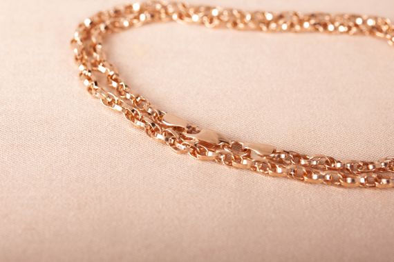Женская золотая цепочка ручеек 400, 10 | Зображення 3