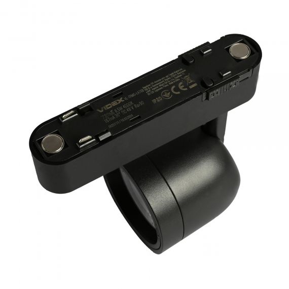 Світильник МАГНІТНИЙ трековий VIDEX LA76B 8.5W 4000K 48V Black | Зображення 6