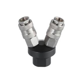 Розгалужувач повітря 1/4" на 2 виходи, V-подібний, зі швидкорознімними з'єднаннями, 10 bar INTERTOOL PT-18521