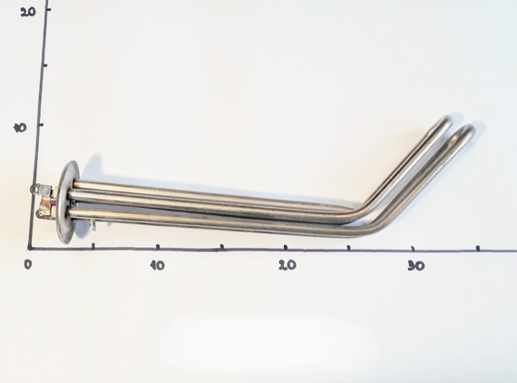 Тэн 2000W (1000+1000) для бойлера Термекс (Thermex) на фланце 62мм Украина | Зображення 1