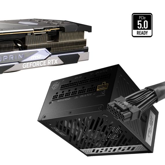 Блок питания MSI 1000W (MPG A1000G PCIE5) | Зображення 3