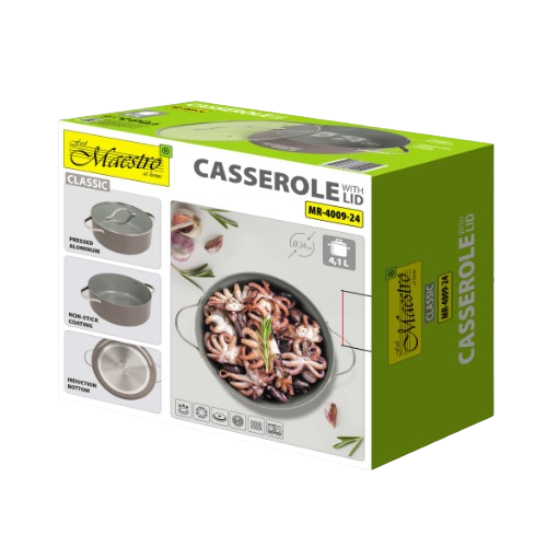 Каструля 4,1л з кришкою а/п Ceramic MR-4009-24 Maestro | Зображення 1